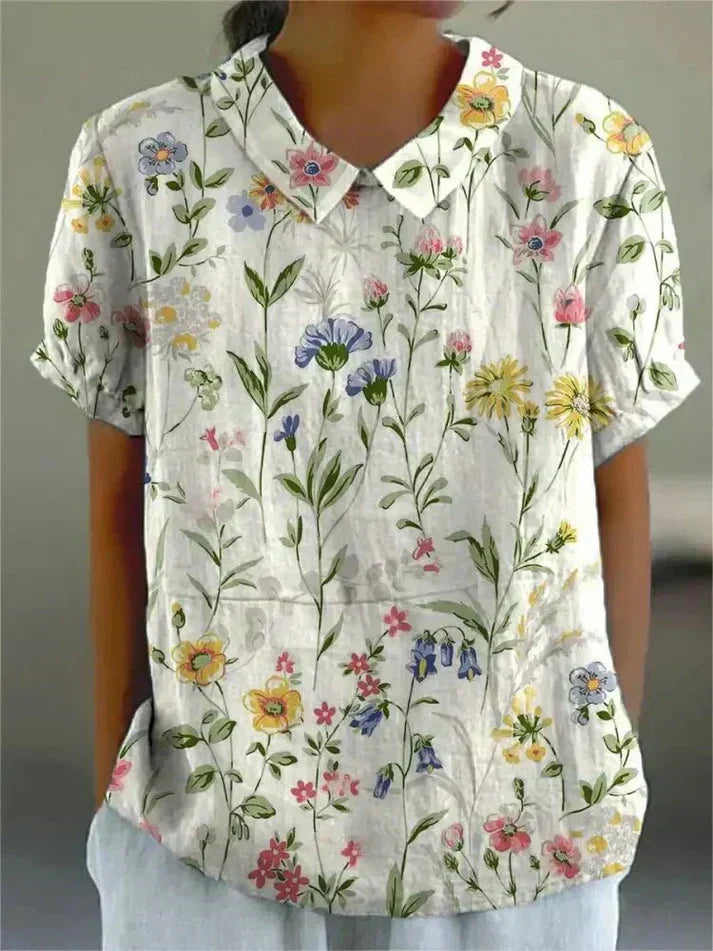 Inca | Kunstvolle Blumenbluse